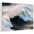 Sylvie Crashing Waves on the Portuguese Coast Framed Canvas by Michael Schauer
