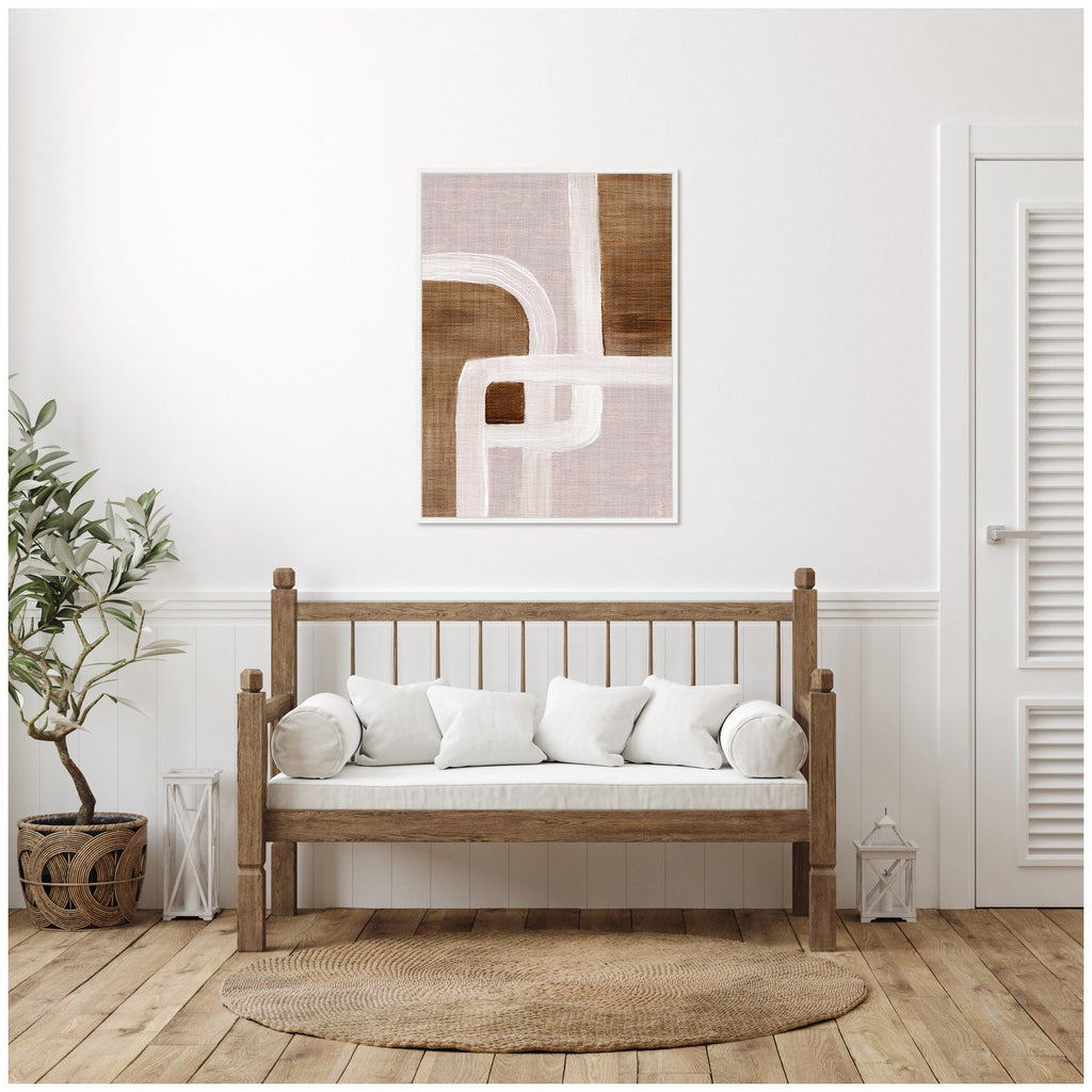 Sylvie Rhythmic Lines ll Framed Canvas by Nikita Jariwala