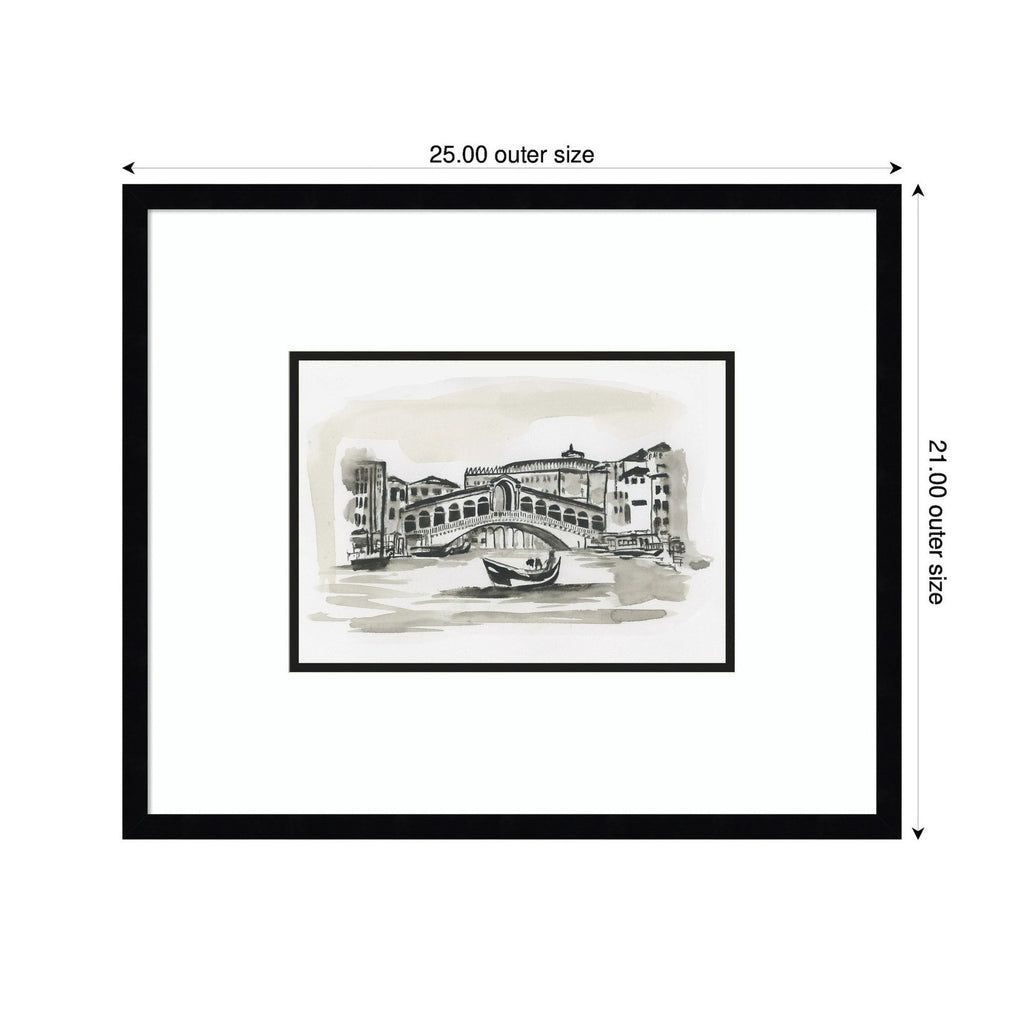 Postcard Venice by Teju Reval Framed Wall Art Print
