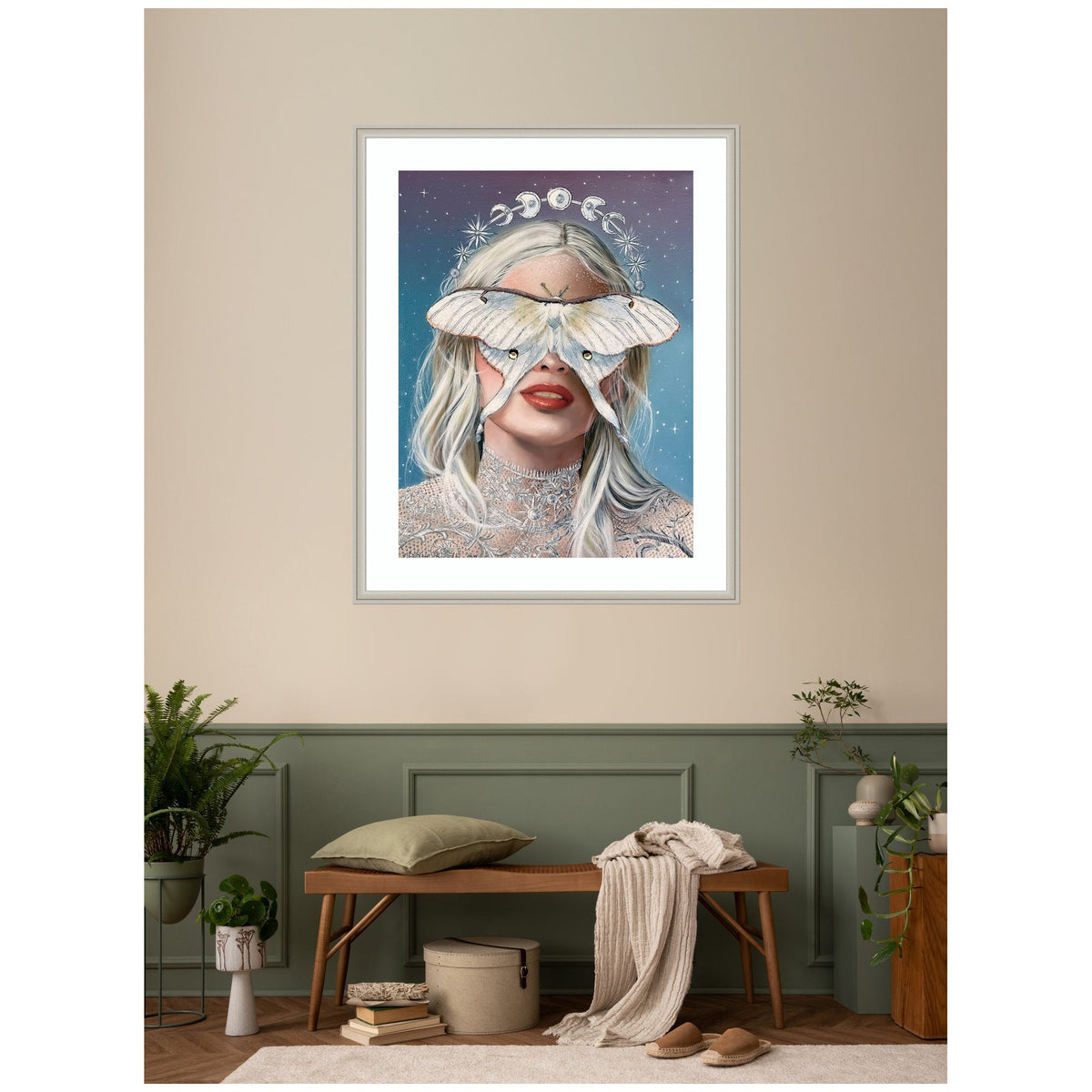 Moon Witch by Charlotte Brindley Framed Wall Art Print