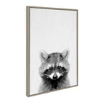 Sylvie Raccoon Framed Canvas by Simon Te Tai
