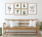 Sylvie Wildflowers and Seed Pods Framed Canvas Set by Teju Reval of SnazzyHues