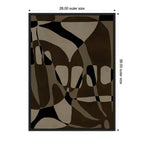 Sylvie Contour 1 Framed Canvas by Shatha Al Dafai
