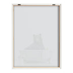 Blake Bear Cottage Bathroom Framed Printed Glass by Amy Peterson Art Studio