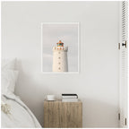 Sylvie Grotta Lighthouse Iceland Framed Canvas by Crystal Lynn Collins