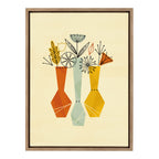 Sylvie Flowers Framed Canvas by Amber Leaders Designs
