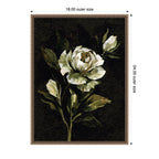 Sylvie Moody Floral 2 Framed Canvas by Annie Quigley
