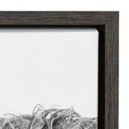Sylvie Highland Cow Framed Canvas by Amy Peterson Art Studio