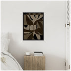 Sylvie Contour 2 Framed Canvas by Shatha Al Dafai