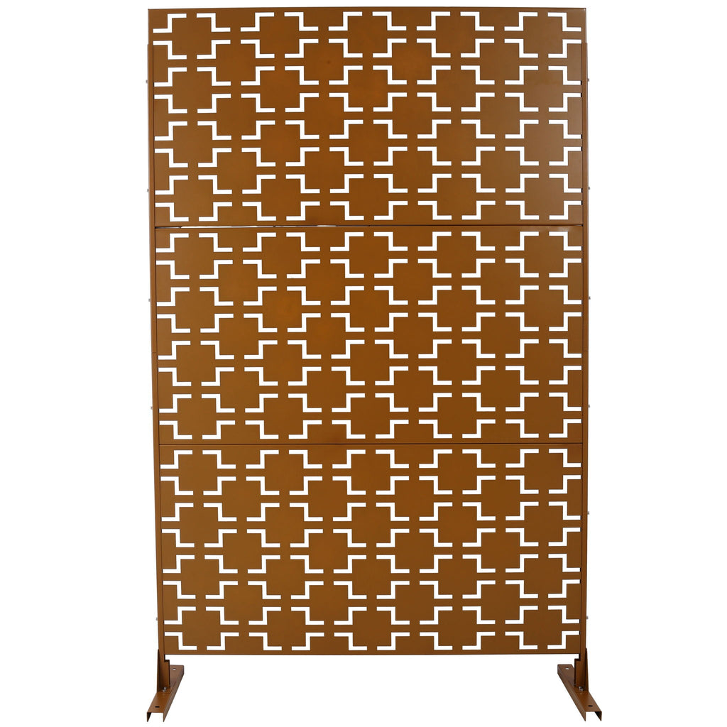 Outdoor & Indoor Metal Privacy Freestanding Decorative Screen