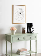Sylvie Morning Coffee Hug Framed Canvas by Maggie Stephenson