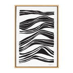 Sylvie Abstract Waves Framed Canvas by Statement Goods