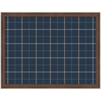 Framed Fabric Pinboard Navy Blue Plaid Wall Organization