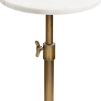 Engles Adjustable Marble Table and Plant Stand