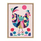 Sylvie Mid Century Modern Wyandotte Framed Canvas by Rachel Lee of My Dream Wall