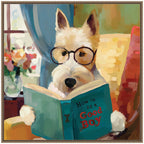 Sylvie How to be a Good Boy Framed Canvas by Mary Sparrow
