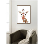Giraffe by Madeline Jeppesen Framed Canvas Wall Art Print