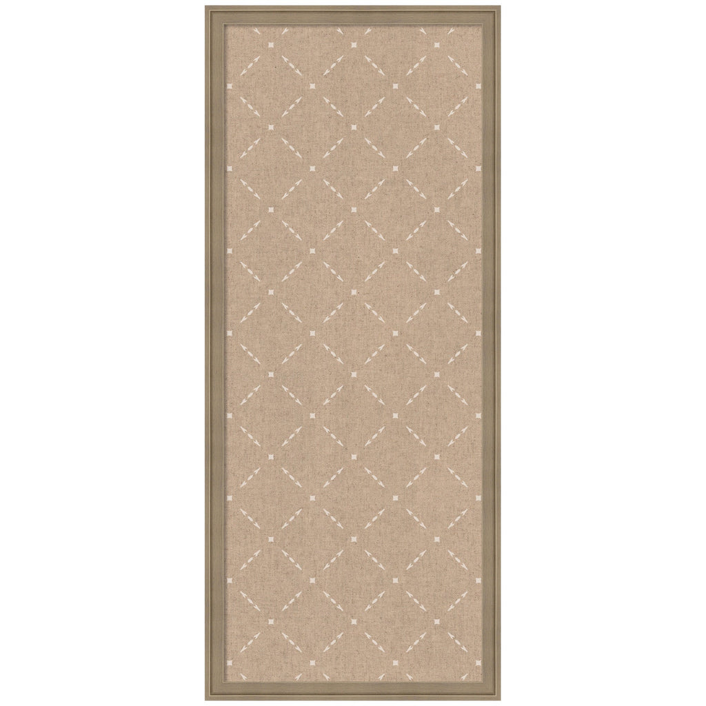 Pinboard Beige Lattice Pattern