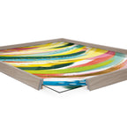 Blake Brushstroke 120 Framed Printed Glass by Jessi Raulet of Ettavee