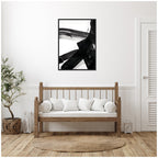 Black Mark No. 2 by Amy Lighthall Framed Canvas Wall Art Print