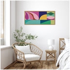 Abstract 02 Panel 1 by Rachel Lee Framed Canvas Wall Art Print