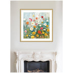 Framed Art Boho Wildflower Garden by The Creative Bunch Studio