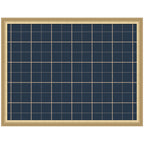 Framed Fabric Pinboard Navy Blue Plaid Wall Organization