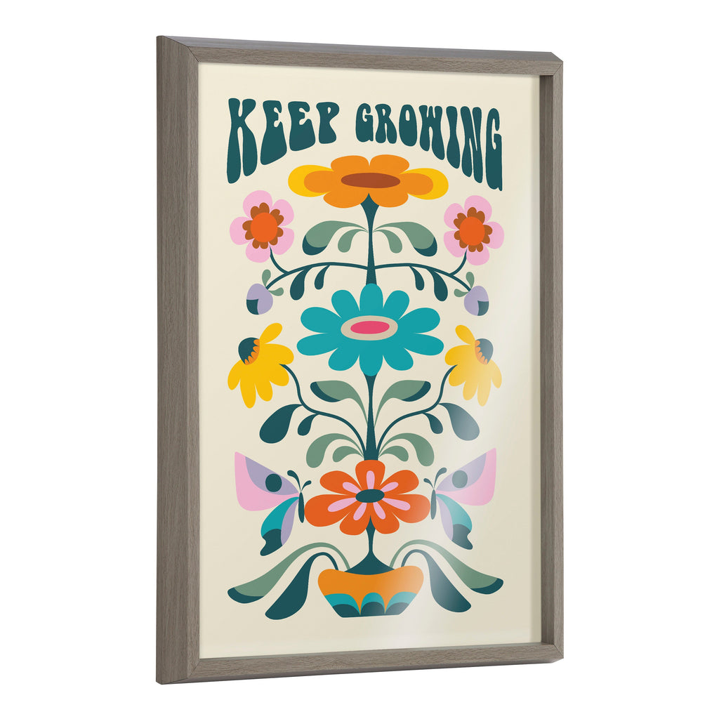 Blake Keep Growing Framed Printed Glass by Rachel Lee of My Dream Wall