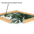 Blake Monstera leaves Framed Printed Glass by Amy Peterson Art Studio