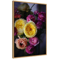 Sylvie Stunning Yellow and Pink Flower Bouquet Framed Canvas by Kristy Campbell