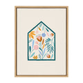 Sylvie Flower House Framed Canvas by Duchess Plum