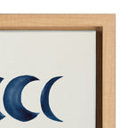Sylvie Moon Phases Framed Canvas by Teju Reval of SnazzyHues