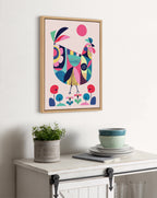 Sylvie Mid Century Modern Wyandotte Framed Canvas by Rachel Lee of My Dream Wall