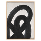 Sylvie Japandi 12 Black Framed Canvas by Rocket Jack