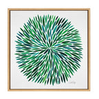 Sylvie Watercolor Burst Framed Canvas by Cat Coquillette