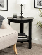 Foxford Round Wood Side Table