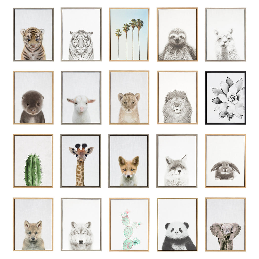 Sylvie Wolf Framed Canvas by Simon Te Tai