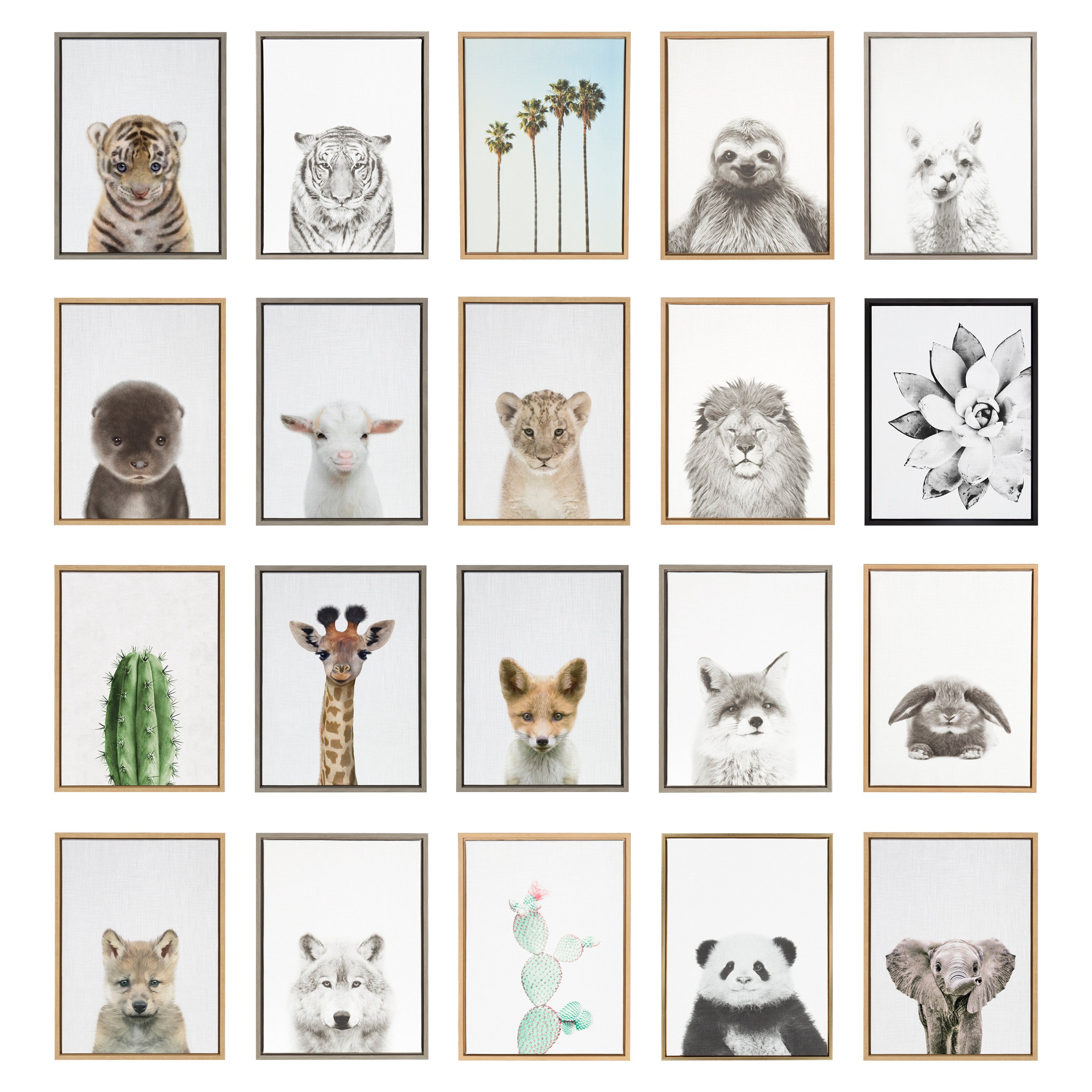 Sylvie Wolf Framed Canvas by Simon Te Tai
