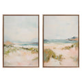 Sylvie Beaded Tranquil Landscape III and V Framed Canvas Art Set by Amy Lighthall