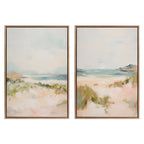 Sylvie Beaded Tranquil Landscape III and V Framed Canvas Art Set by Amy Lighthall