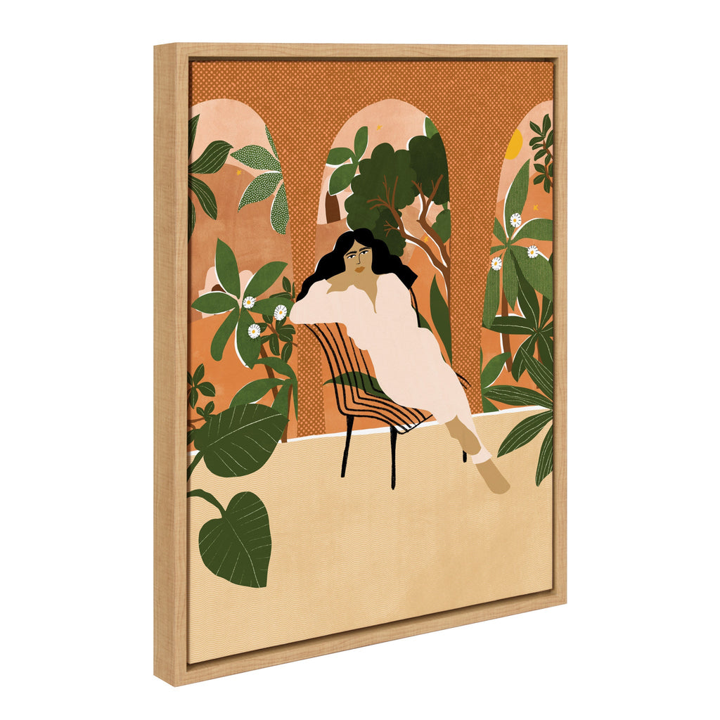 Sylvie Mediterranean Life Framed Canvas by Alja Horvat