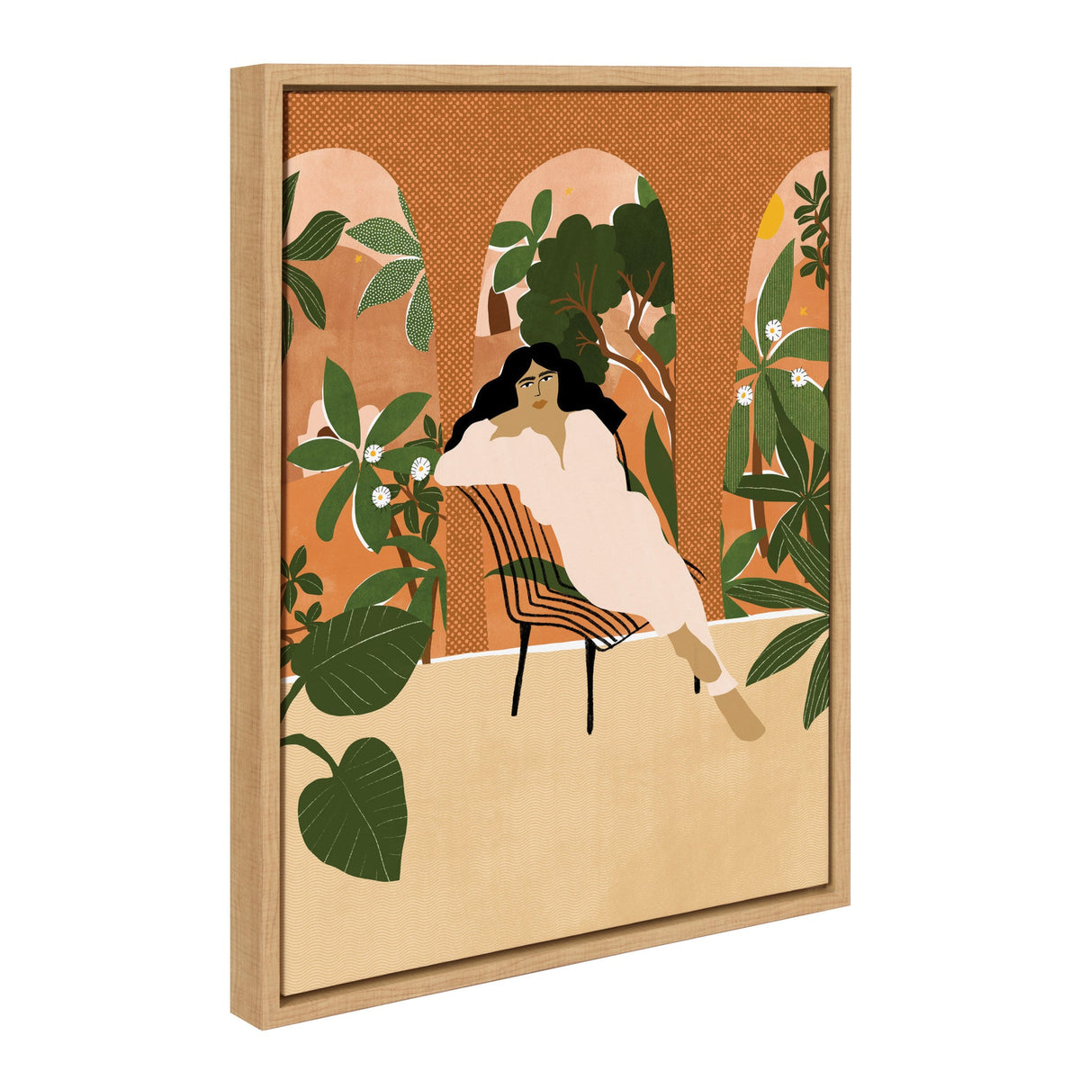 Sylvie Mediterranean Life Framed Canvas by Alja Horvat