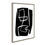 Sylvie Modern Meeting Forms Framed Canvas by Statement Goods