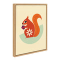 Sylvie Squirrel Framed Canvas by Amber Leaders Designs