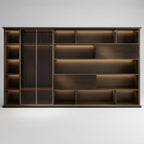 Altus · Office Library Wall Shelves w/ Integrated Lighting