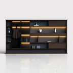 Altus · Office Library Wall Shelves w/ Integrated Lighting