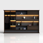 Altus · Office Library Wall Shelves w/ Integrated Lighting