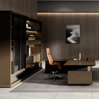 Altus · Office Library Wall Shelves w/ Integrated Lighting