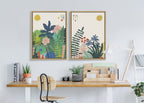 Sylvie Zen Garden 1 Framed Canvas by Kelly Knaga