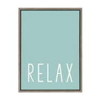 Sylvie Relax in Pale Teal Framed Canvas by Apricot and Birch